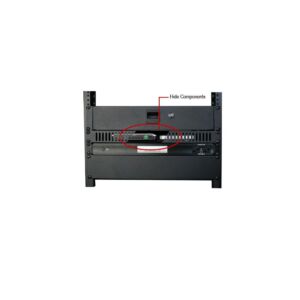 Strong Hidden Rack Shelf with Vented Panel | 1HE