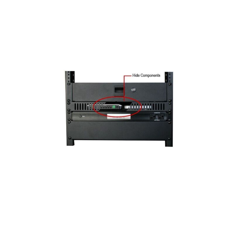 Strong Hidden Rack Shelf with Vented Panel | 1HE