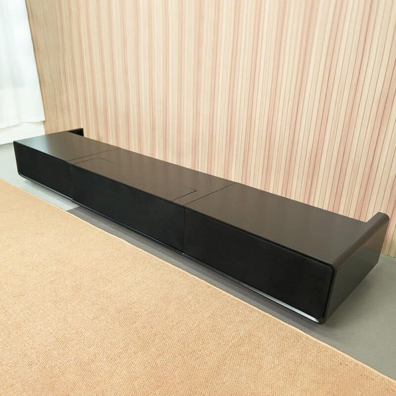 Laser TV Lowboard Integrated Schwarz Matt