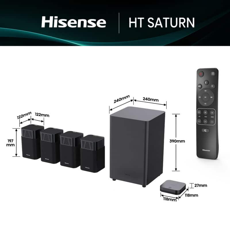 Hisense HT Saturn - Bezdrôtový zvukový systém
