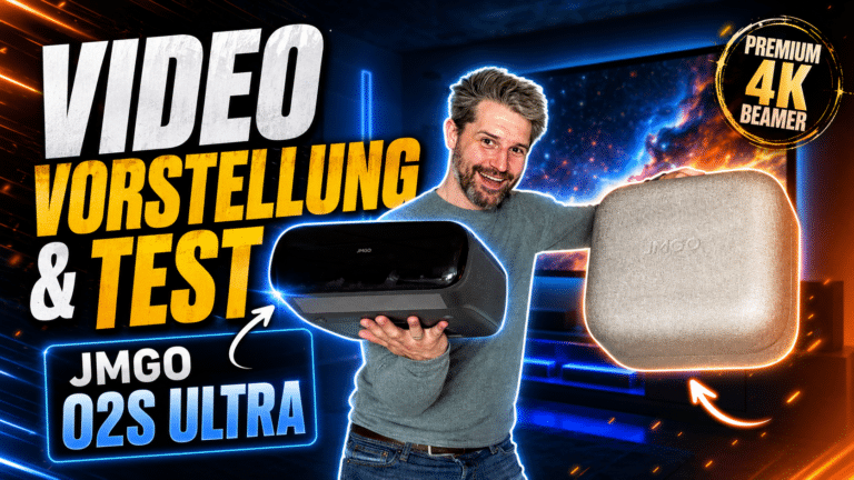 JMGO O2S Ultra Video Vorstellung: Kompakter Laser TV mit großer Wirkung