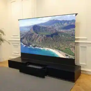Nízka skrinka na laserový televízor integrovaná