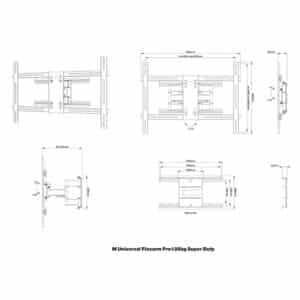 M Universal Flexarm Pro 125Kg Super Duty