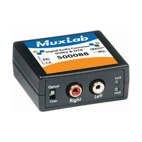 MuxLab digitálny audio konvertor, Dolby a DTS