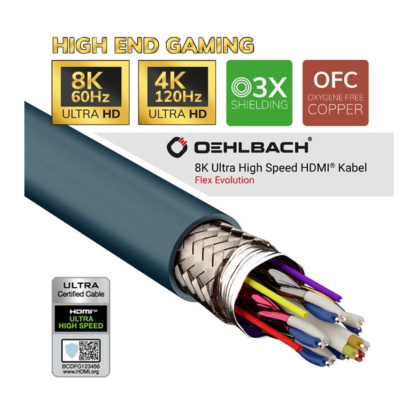 Oehlbach Flex Evolution 8K - Ultra High-Speed