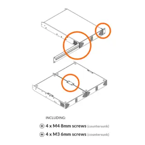BL Rackmount Polovičný Rack 1U