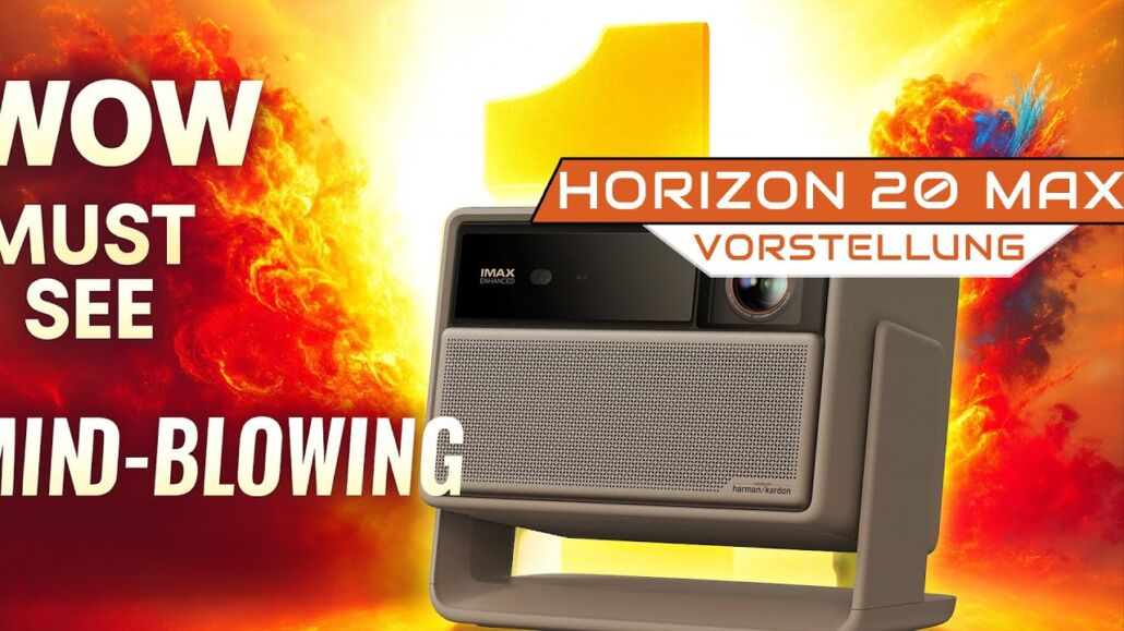 Der stärkste Beamer unter 3000 € – XGIMI Horizon 20 Max mit 5700 Lumen, Google TV, Gaming & 3D